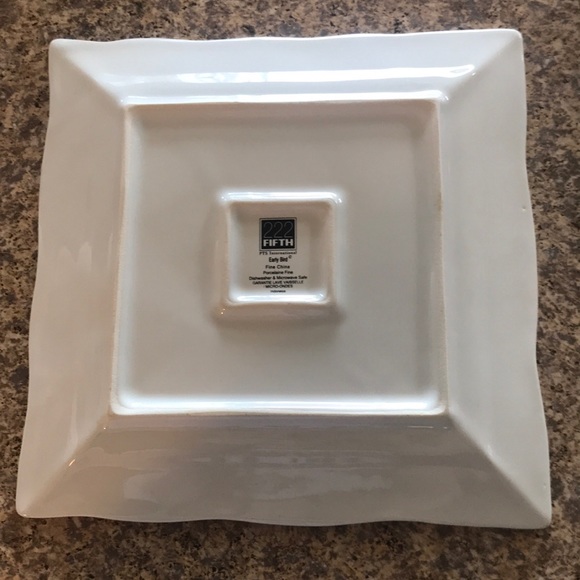 222 Fifth Early Bird Fine China Plates (2) - Picture 3 of 7